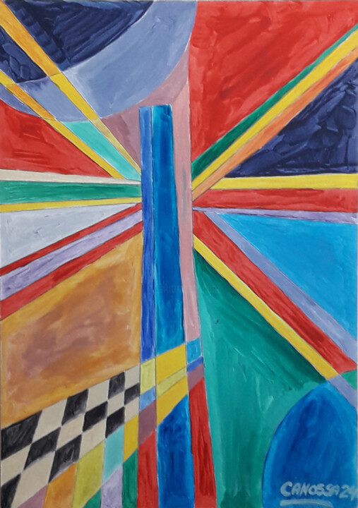 绘画 标题为“Australia Flag Fant…” 由Raphael Canossa, 原创艺术品, 油