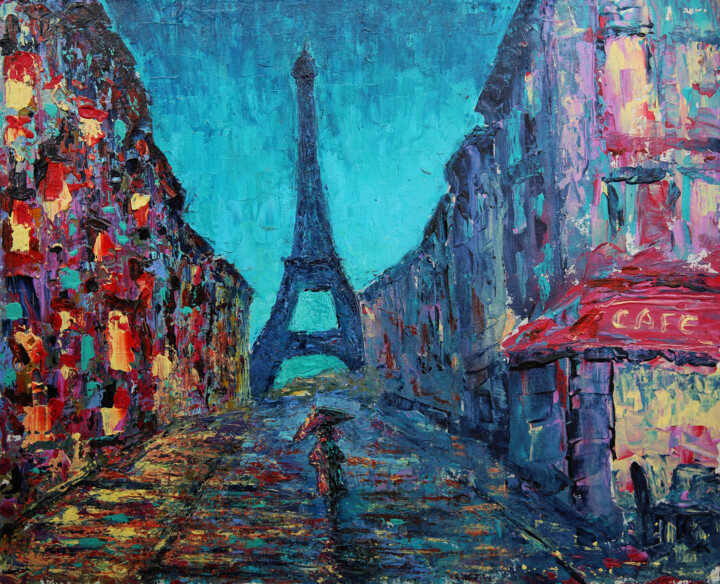 Paris contrasts Tablo, 15,8x19,7 in