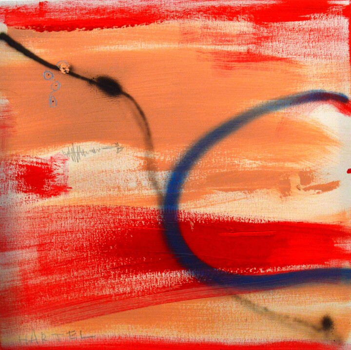 Painting titled "Silence" by Paul Hartel, Original Artwork, Acrylic Mounted on Wood Stretcher frame
