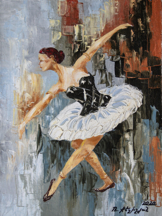 Ballerina 绘画, 15.8x11.8 in