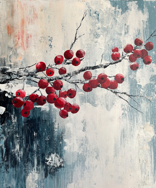 Painting titled "Fading Memories" by Uliana Salagina (Uliana Sal), Original Artwork, Acrylic Mounted on Cardboard