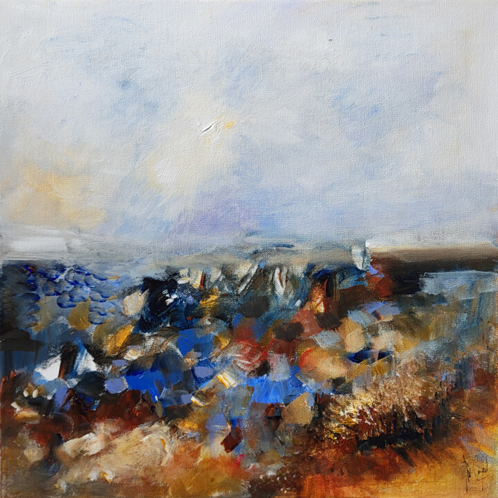 Peinture intitulée "Pour rendre le mond…" par Muriel Cayet, Œuvre d'art originale, Acrylique Monté sur Châssis en bois