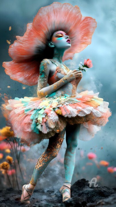 Dancing Flower 01 数字艺术