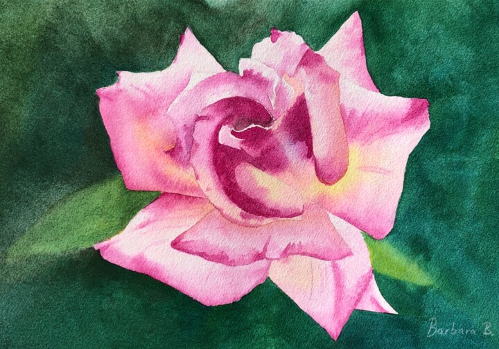 Painting titled "Ouverture" by Barbara B., Original Artwork, Watercolor