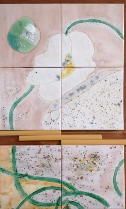 composição em branco 绘画, 18.9x13.4 in
