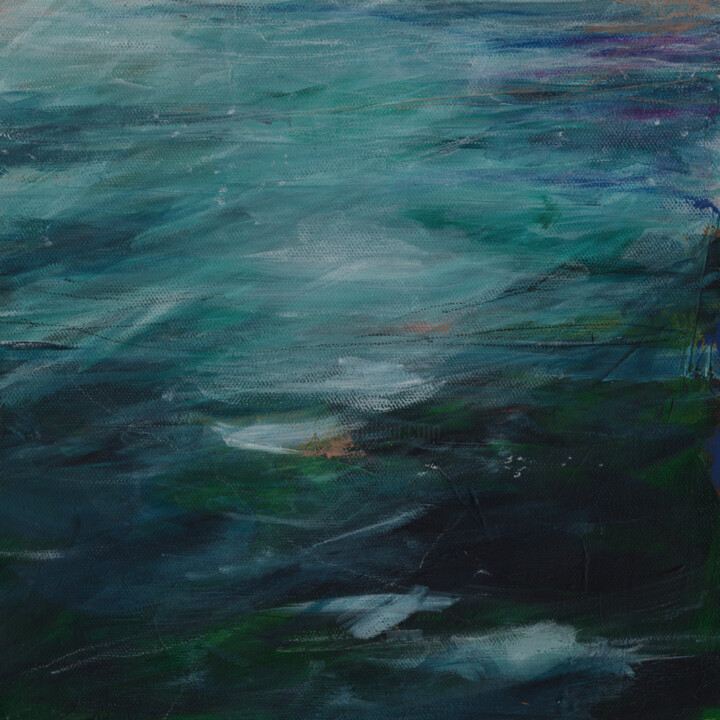 Malerei mit dem Titel "#300, acrylique sur…" von Michel Debray, Original-Kunstwerk, Acryl Auf Karton montiert