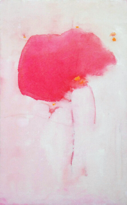 Pittura intitolato "Fuxia" da Rachele De Dominicis, Opera d'arte originale, Tempera Montato su Telaio per barella in legno