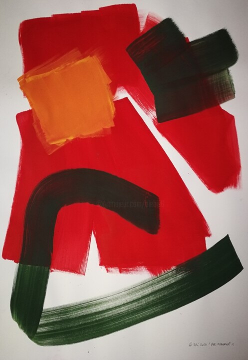 Red memories 1 Pittura, 39,4x27,6 in