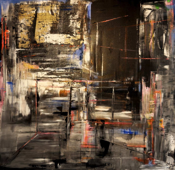 Midnight City 绘画, 39.4x39.4 in