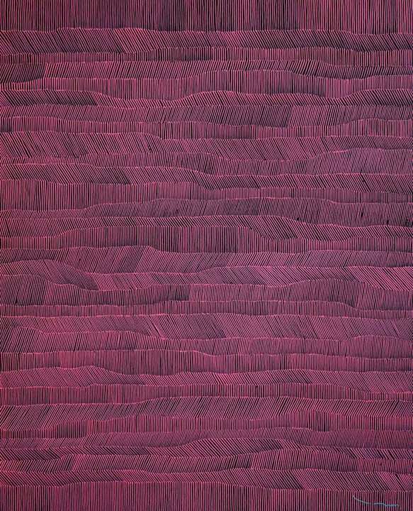 Painting titled "Tehos - Abstraction…" by Tehos, Original Artwork, Acrylic