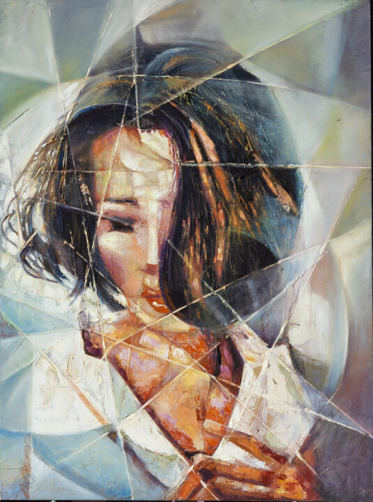 Reflejos Rotos 绘画, 40x30 in