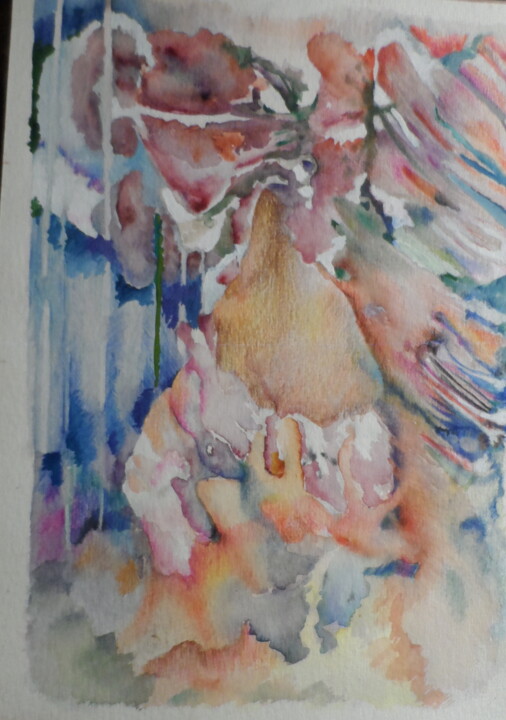 Schilderij getiteld "aquarelle" door Geneviève Durantou, Origineel Kunstwerk, Aquarel