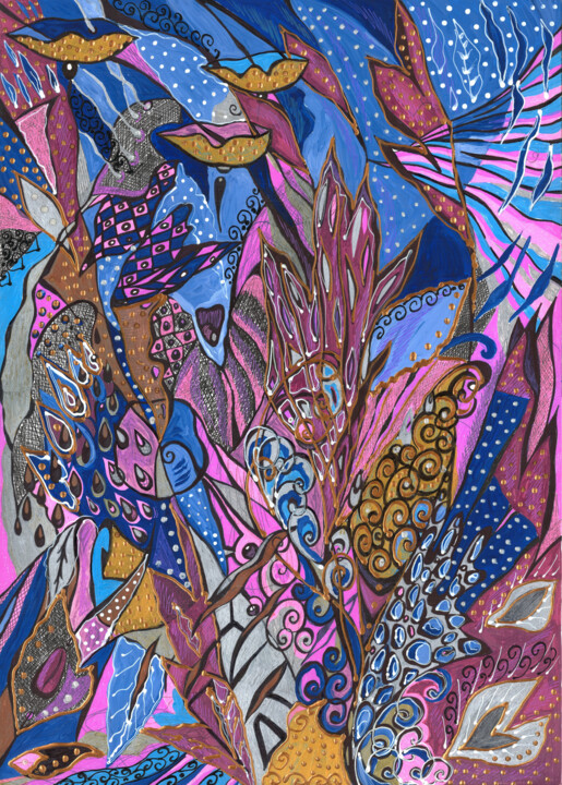Nighttime fun 图画, 23.6x15.8 in