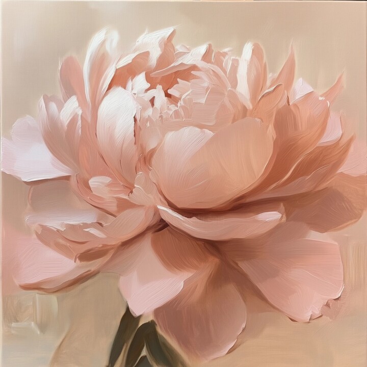 Whispering Petals 绘画, 7.9x7.9 in