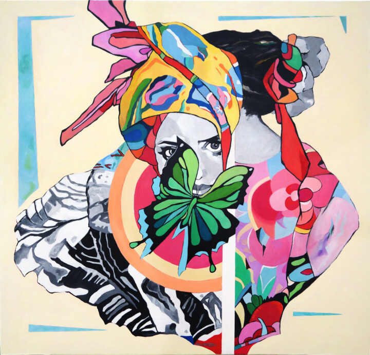 Zwist 绘画, 31.5x31.5 in