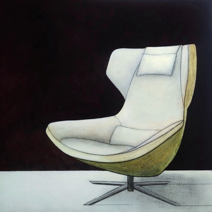 Pintura titulada "NOSTROMO" por Mea N. Ambrozo, Obra de arte original, Acrílico Montado en Cartulina