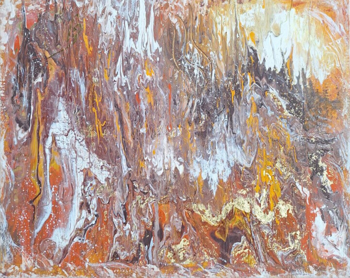 绘画 标题为“Earth Dance” 由Elena Gerasimova, 原创艺术品, 丙烯 安装在木质担架架上