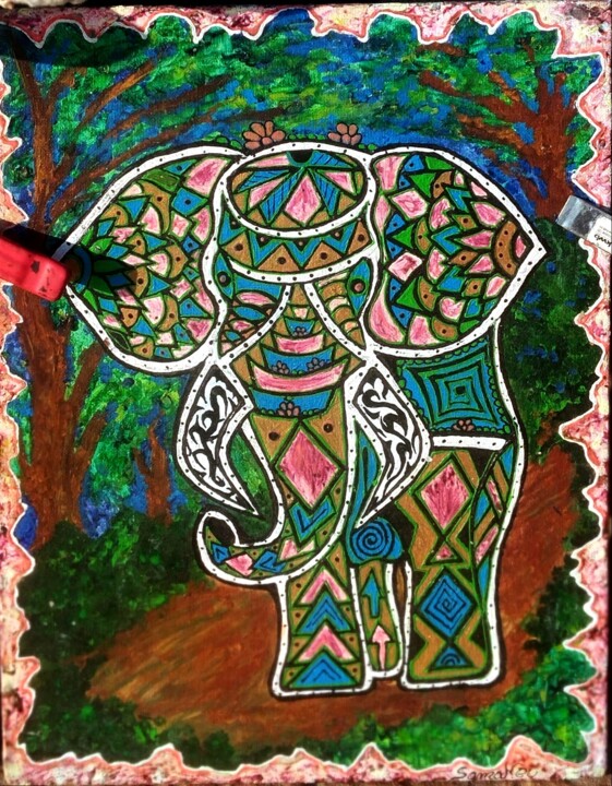 绘画,  13.8x9.8 in 