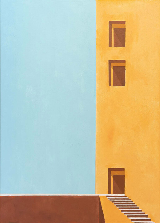 opening #3 Schilderij, 28,4x19,7 in