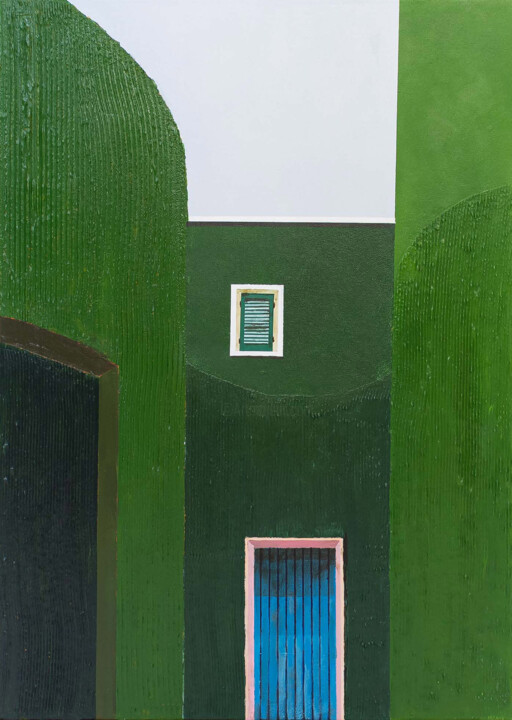 opening #6 绘画, 28.4x19.7 in