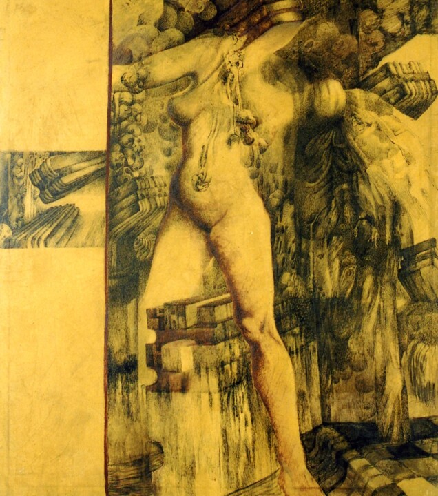 Defiance 绘画, 55.1x49.2 in