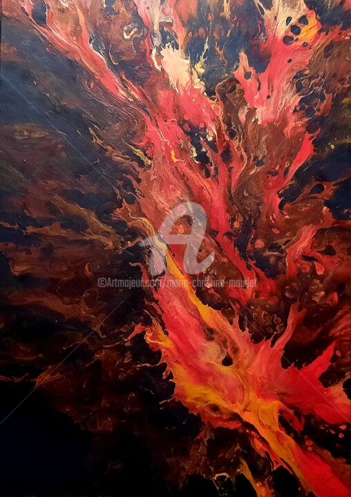 Peinture intitulée "Acrylique sur toile…" par Marie-Christine Maudet, Œuvre d'art originale, Acrylique Monté sur Châssis en…