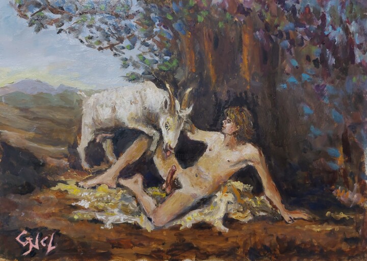 The shepherd 绘画, 9.8x13.8 in