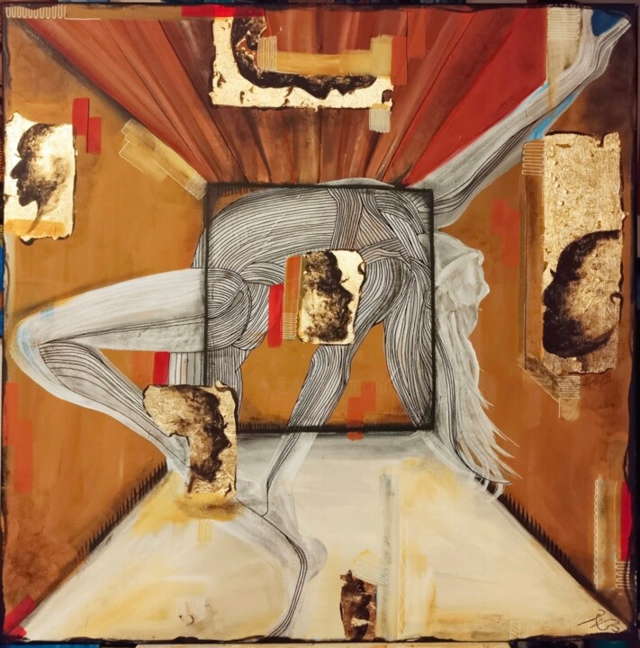 I see you 绘画, 27.6x27.6 in