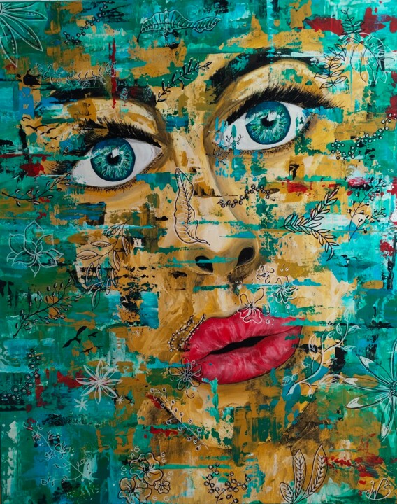 see me 绘画, 39.4x31.5 in