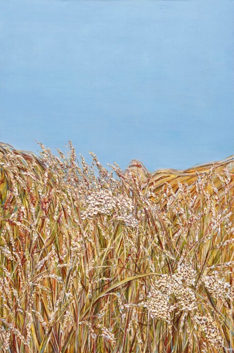 Golden Rays Painting, 59.1x39.4 in