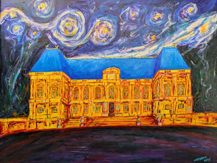 Peinture intitulée "Parlement de Bretag…" par Wabyanko, Œuvre d'art originale, Acrylique Monté sur Châssis en bois