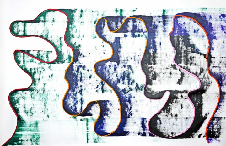 Eager jester Painting, 60x37 in