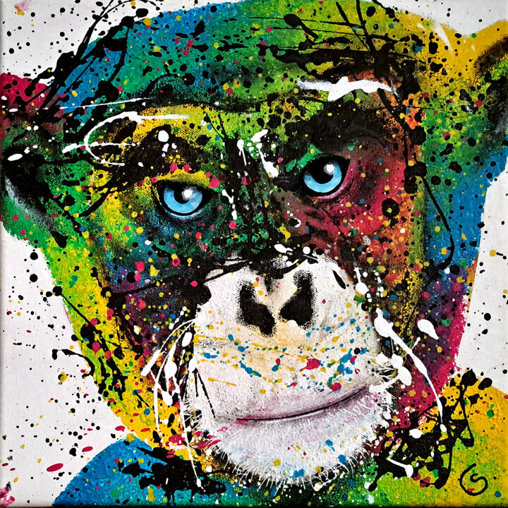 Peinture intitulée "Sagesse partagée" par Sylvie Clain, Œuvre d'art originale, Acrylique Monté sur Châssis en bois