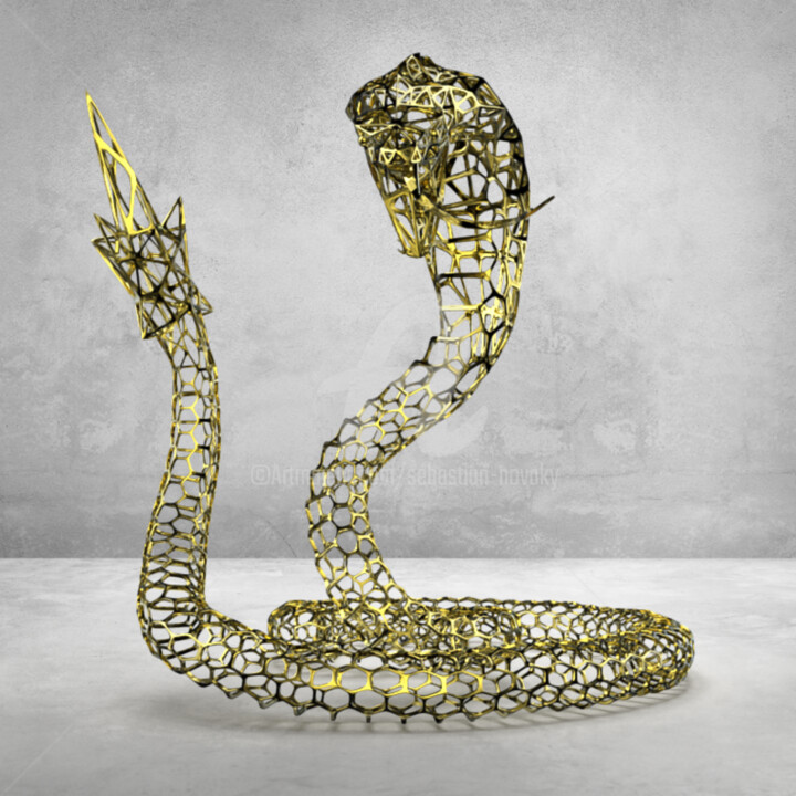 Rattlesnake Large 雕塑, 63x66.9 in