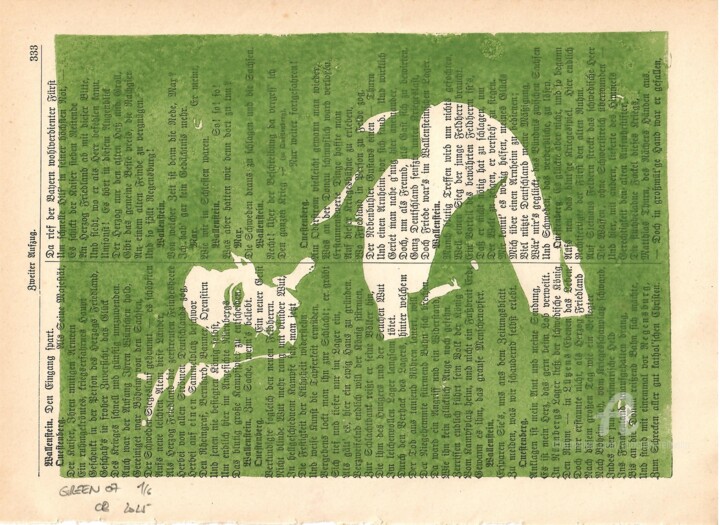 Green 07 Prenten & gravures, 5,9x8,7 in