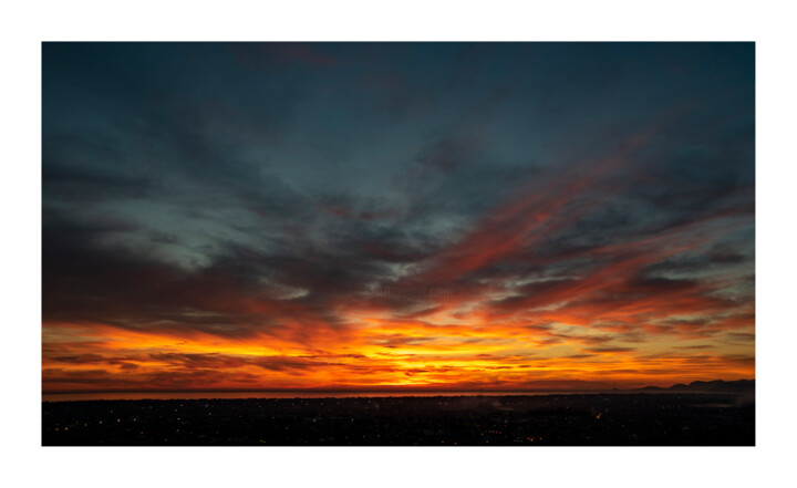 Fotografia intitolato "Orizzonte di fuoco" da Federico Neri, Opera d'arte originale, Fotografia digitale
