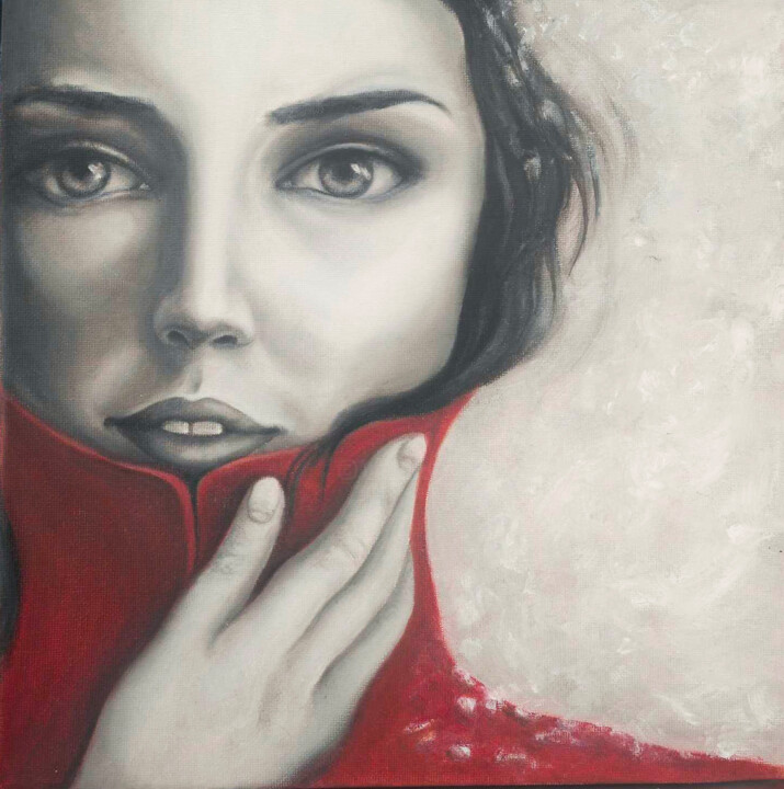 Rouge neige 绘画, 11.8x11.8 in