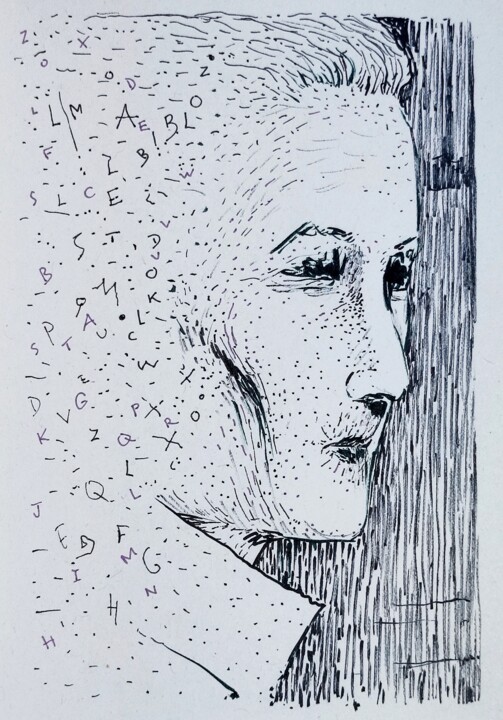 The ABC potential killer 그림, 8.3x5.5 in