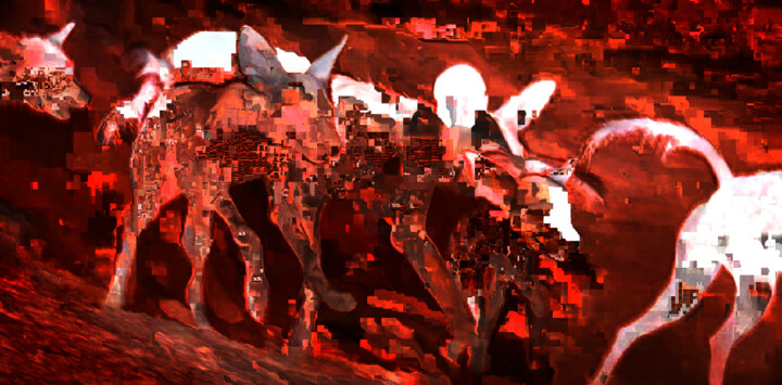 The Pack II 数字艺术, 19.7x39.8 in