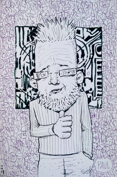 Paul Tekening, 8,3x5,5 in