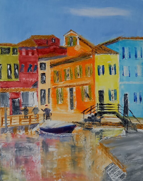 352 Murano 3 绘画, 16.1x13 in