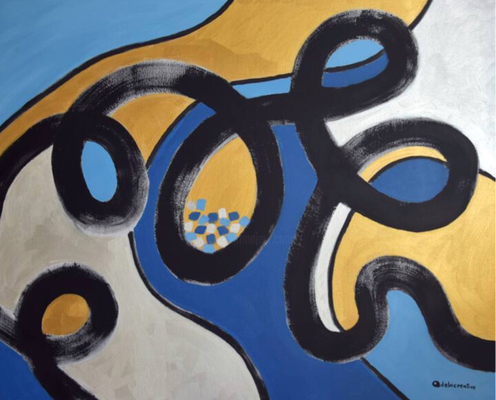 Painting titled "The Path 4 - abstra…" by Adelacreative, Original Artwork, Acrylic