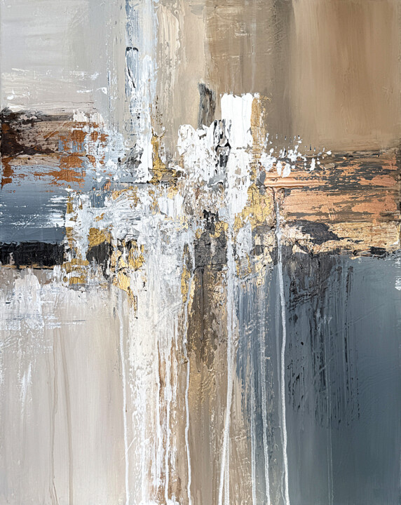 Painting titled "Echoes of Time. Neu…" by Tatiana Malinovscaia, Original Artwork, Acrylic