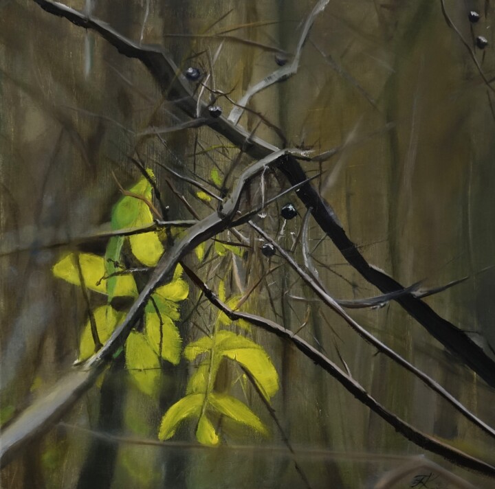 Waldgruß Schilderij, 15,8x15,8 in