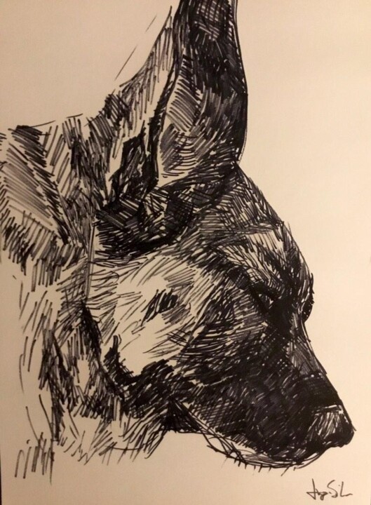 图画,  16.5x11.7 in 