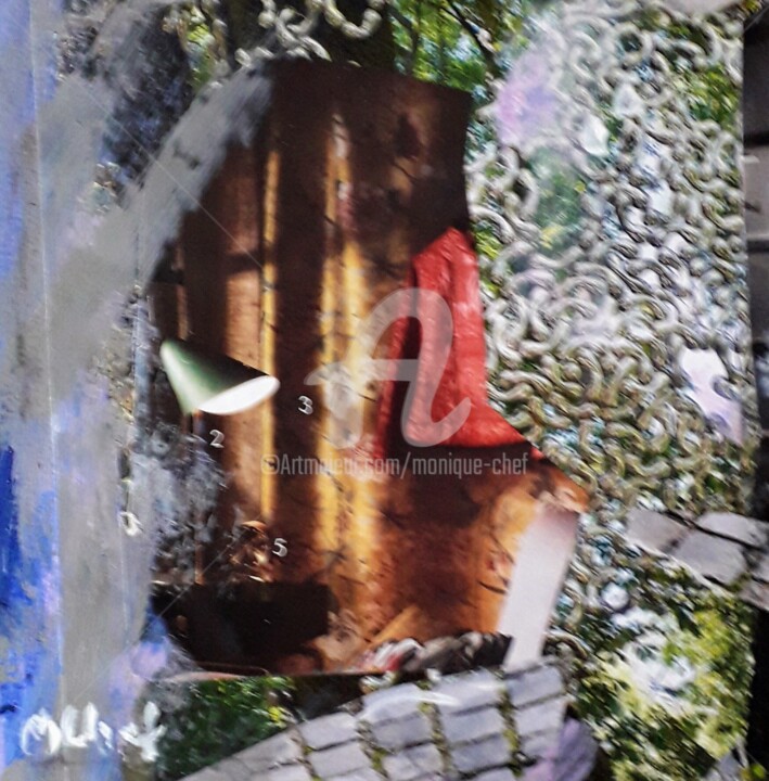 Soir d'été Collages, 11,8x11,8 in