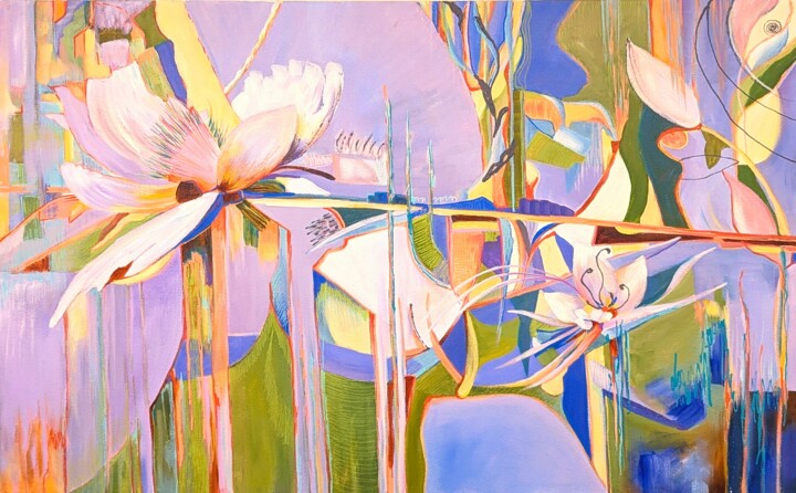 Peinture intitulée "Standing Up: Northe…" par Vera Saiko, Œuvre d'art originale, Acrylique
