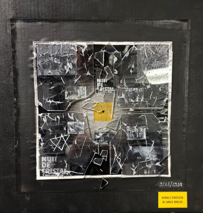 Painting titled ""Nuit de cristal"" by Franck.A, Original Artwork, Acrylic