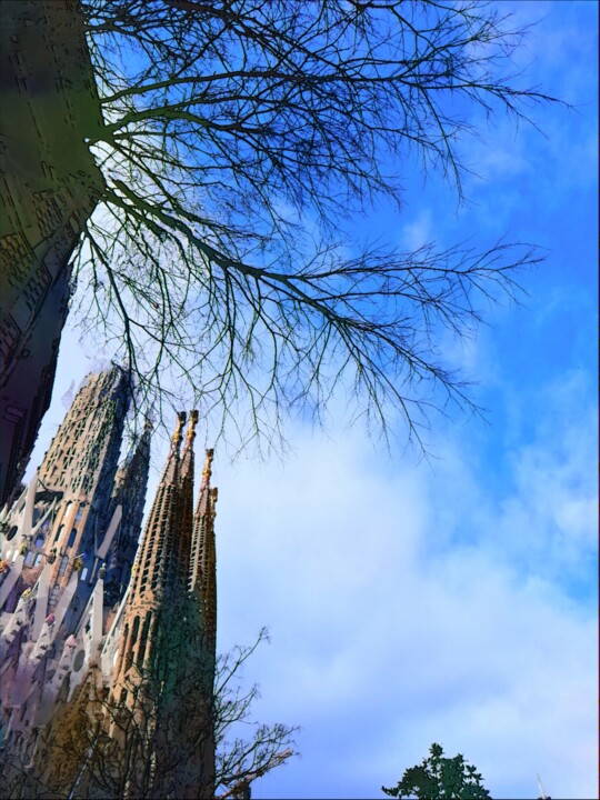 La Sagrada Familia Fotoğraf, 16,4x12,3 in