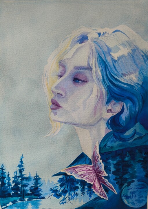 绘画,  17.3x13.4 in 